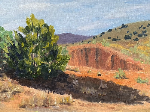 Pinon Near Staff Circle

9" x 12" - Oil on Cotton
Available